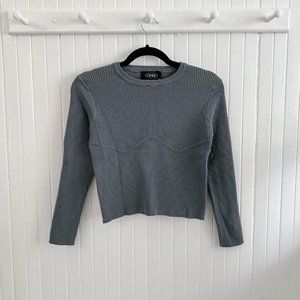 Cider Rib Knitted Top Long Sleeve